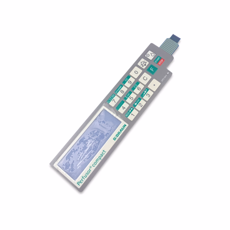 Compatible Panel Membrane Switch Keypad (comparable to B. Braun, used for Perfusor compact ) for Syringe Pump B.Braun Perfusor® compact SKU: TNC-BB-MS017