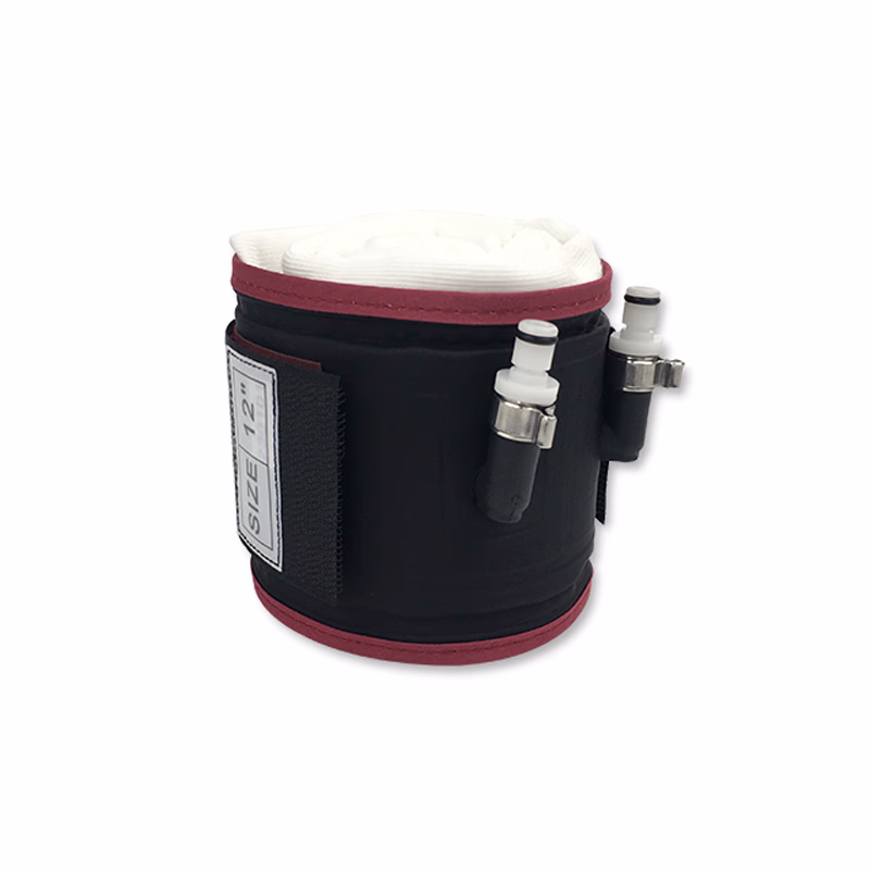 Cylindrical Tourniquet Cuff Dual Port/Single Bladder 12' x 3.5" Dark Purple Reusable, TPU, with Quick Connector, with Limb Protection Sleeve, Non-Sterile, 1 Pc / Bag SKU: TNC-GPS-CTC-004
