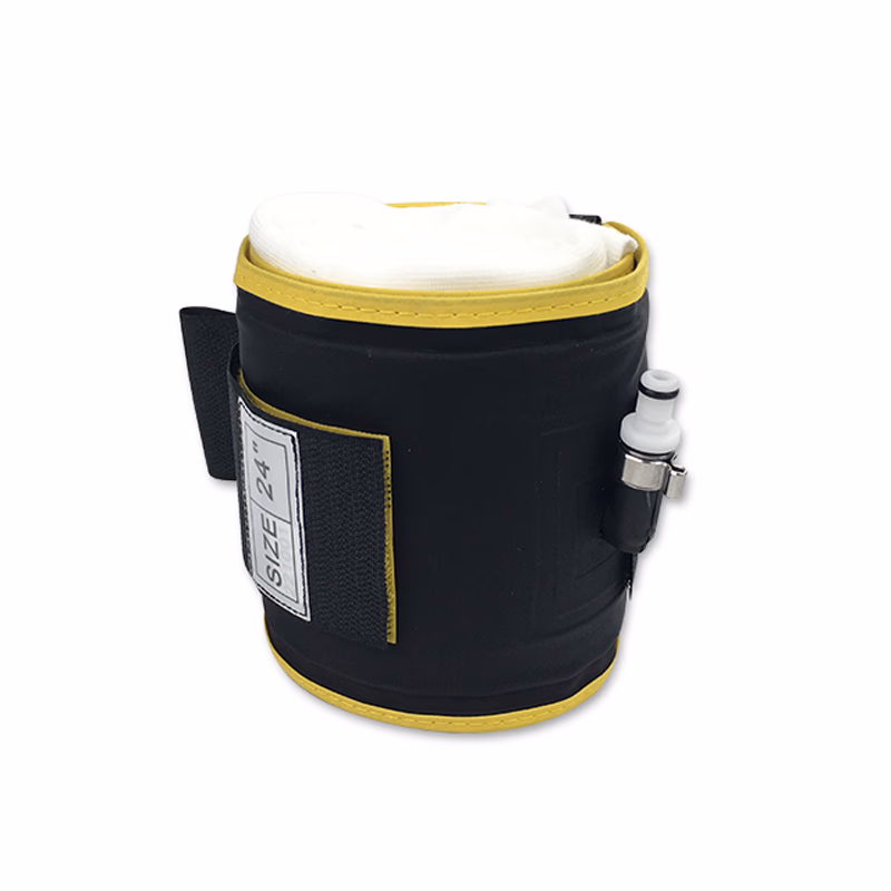 Cylindrical Tourniquet Cuff Single Port/Single Bladder 24" x 4" Yellow Reusable, TPU, with Quick Connector, with Limb Protection Sleeve, Non-Sterile, 1 Pc / Bag SKU: TNC-GPS-CTC-009