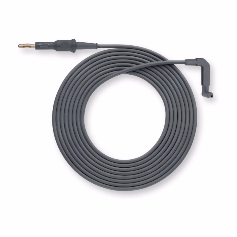 Compatible Monopolar silicon High Frequency Cable, 3m (comparable to Karl Storz 279) Banana Plug(4.0mm) to 2mm female(Resection) SKU: TNC-HFC05
