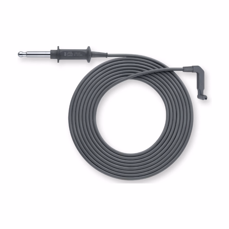 Compatible Monopolar silicon High Frequency Cable, 3m (comparable to Karl Storz 279KB) BOVIE Plug(8.0mm) to 2mm female(Resection) SKU: TNC-HFC06
