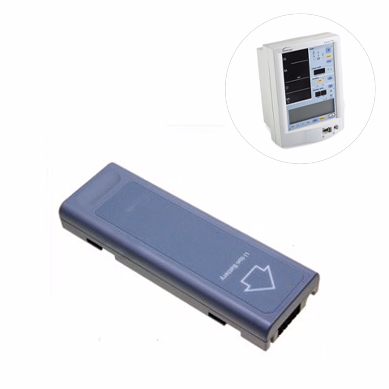 Compatible Li-ion Battery, 11.1V, 5200mAh (comparable to Mindray 115-018011-00) for Mindray Accutorr Plus, Accutorr V, DPM 3, DPM 4, DPM 5, Passport V, PM-8000, PM-9000 Spectrum, Spectrum OR, Trio, VS-800 SKU: TNC-MMP-MR-002