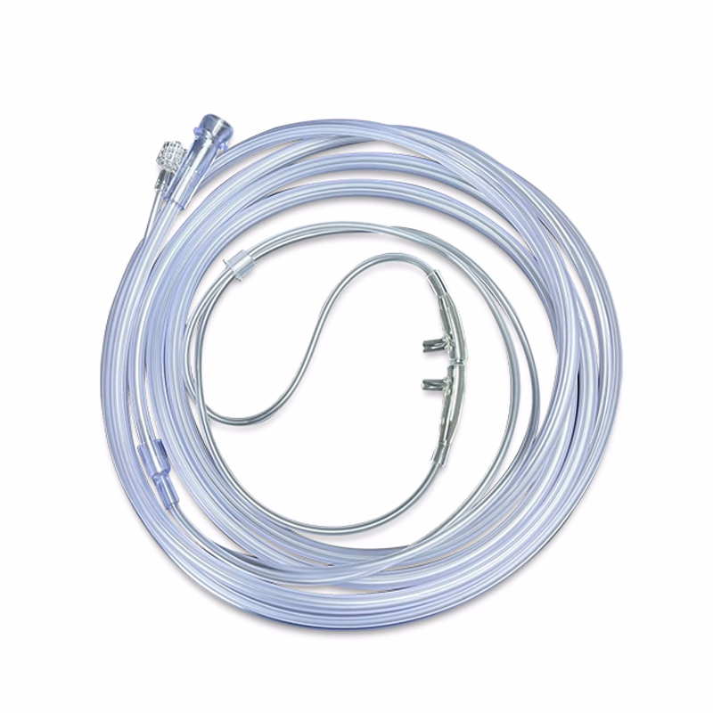 Compatible Nasal Sampling Line with O2 Tube for Adult, with Male Luer Connector (comparable to Infinium 300.001.0012) 2.5m, pack of 25 SKU: TNC-NC033