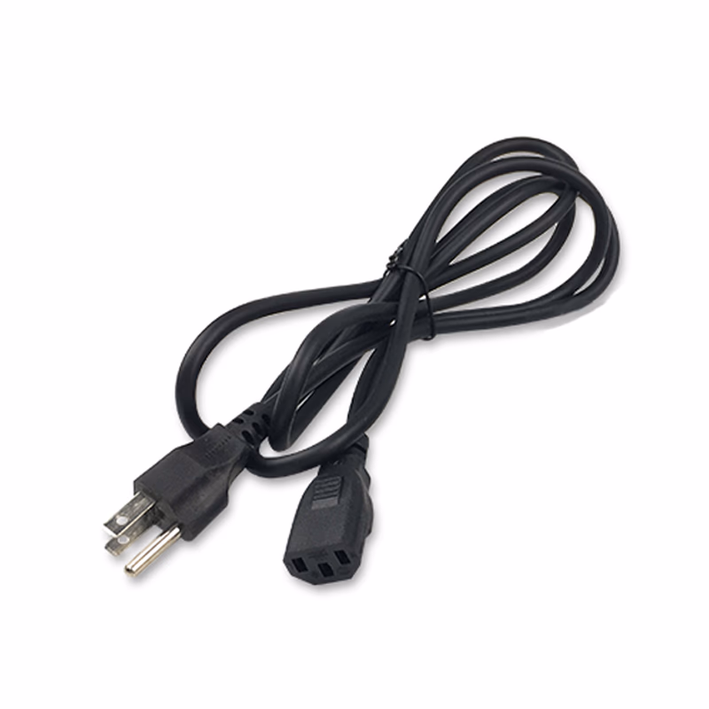 US 3 Prong 3 Pin AC Power Cord Cable for Charge Adapter 6FT 18AWG Wire Length: 6 ft.
Color: Black
AWG: 18 AWG
Standards: UL/ETL SKU: TNC-PC002