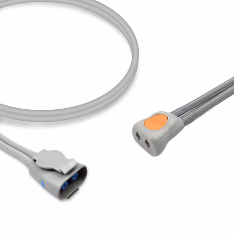Compatible Adult/Pediatric 2-Tubes BP Air Hose, 3.6m (comparable to GE Healthcare 2058205-001, use with: 2-Tube DINACLICK Cuff)  SKU: BPH-AD36-16-32