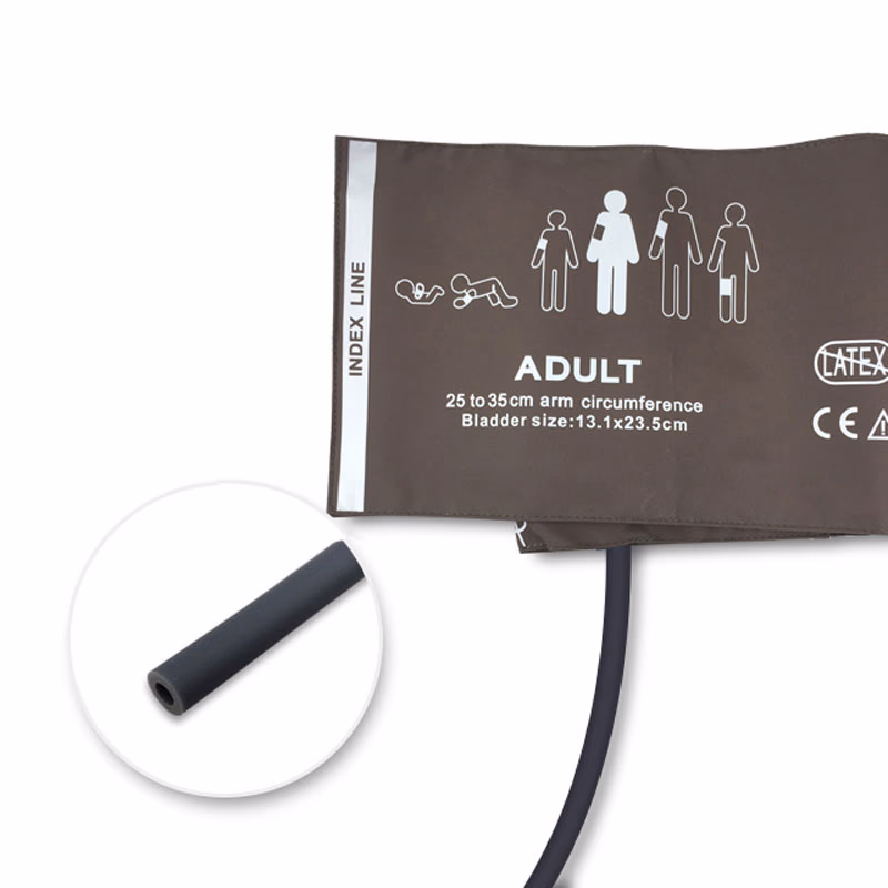 Adult 25-35cm 1-Tube Brown BP Cuff with No Fitting Reusable, PU, Tubing/ 25cm SKU: BPN-50BS