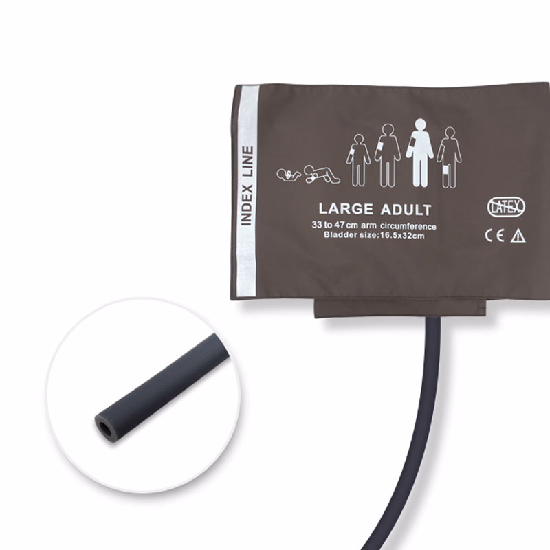 Large Adult 33-47cm 1-Tube Brown BP Cuff with No Fitting Reusable, PU, Tubing/ 25cm SKU: BPN-70BS
