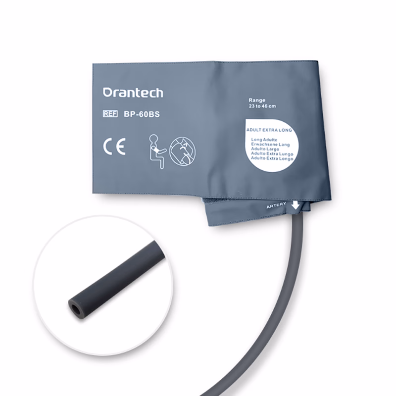 Adult Extra Long 23-46cm 1-Tube Dark Grey BP Cuff with No Fitting Reusable, PU, Tubing/ 20cm SKU: CL-BP-60BS