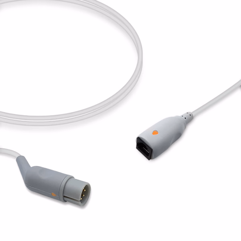 Compatible IBP Adapter Cable (comparable to Draeger 2606490, used with Abbott/Medex, Transducer) Reusable, 4.0m SKU: IBP-AM-MXT40