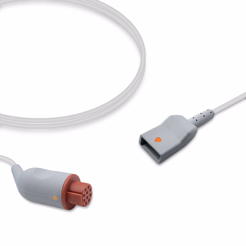 Compatible IBP Adapter Cable (for use with Datex Ohmeda, used with Utah, Transducer) Reusable, 4.0m SKU: IBP-DX-UT40