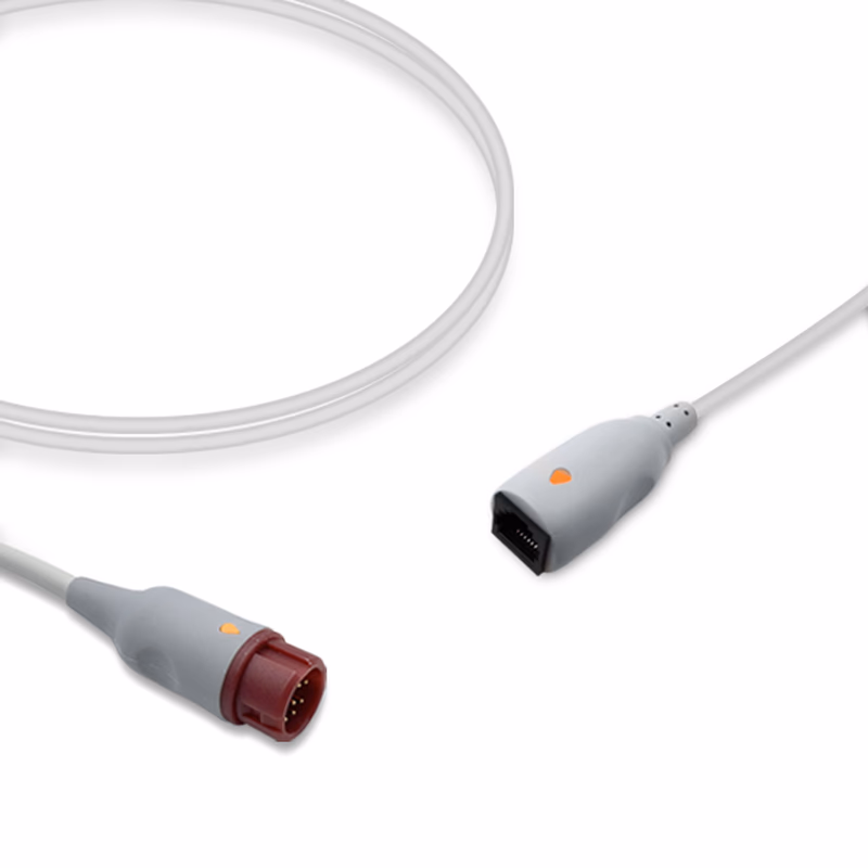 Compatible IBP Adapter Cable (comparable to Philips 42661-27, used with Abbott/Medex, Transducer) Reusable, 4.0m SKU: IBP-PH-MXT40