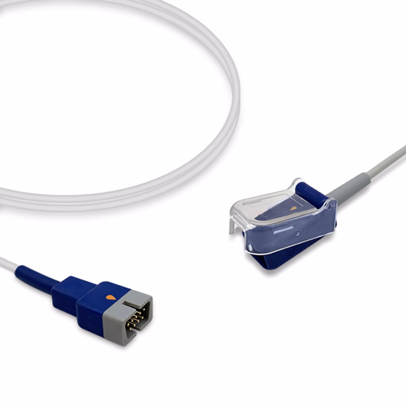 Compatible SpO2 Adapter Cable 2.4m (comparable to Nellcor DEC-8, used with OxiMax Sensors) Reusable SKU: SA-001X-24