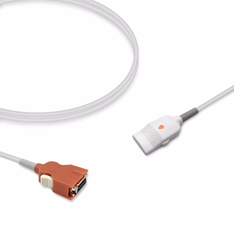 Compatible SpO2 Adapter Cable 2.4m (comparable to Masimo 2059 (Red PC08), used with LNOP Sensors) Reusable SKU: SA-009RB-24LP