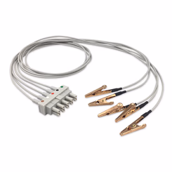 Compatible 5 Lead ECG Wires with Alligator Clips, 1.0m,AHA undefined SKU: ELV-AAS5-100A-A