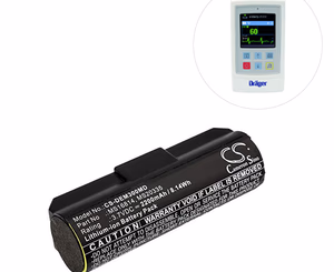 Compatible Li-ion Battery, 3.7V, 2200mAh (comparable to Draeger MS29977) undefined SKU: TNC-BA118